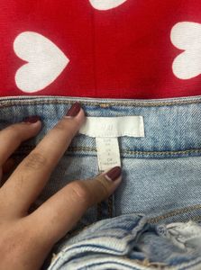 Distressed Denim Shorts