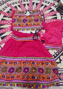 Embroidered Lehenga Choli Set garba
