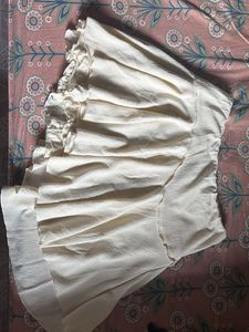 Never worn Cream Ruffle Skirt