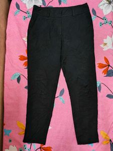 Black Straight Leg Trousers