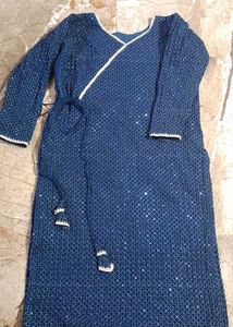 Elegant Navy Blue  Kurta