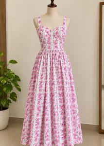 new Corset Floral Print Summer dress