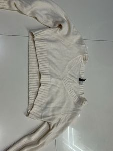 Cream Cropped Sweater
