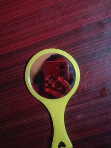 Cute Yellow Handheld Mirror