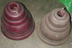 Vintage Burgundy Ceiling Fan Rod 1 Pcs &amp; Rooftop C