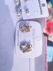 Korean Studs Pack Of 2 Bow
