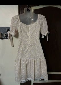 Floral Puff Sleeve Mini Dress