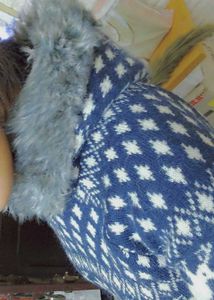 ZARA KNIT furry Dress Cum Sweater