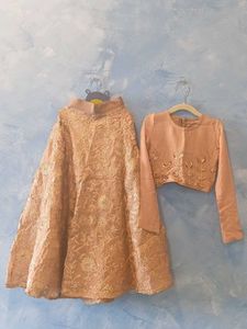 Kids- Embroidered Lehenga Choli (7-8yrs)