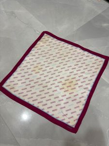 Coach silk Scarf Logo Print