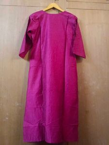 Hot Pink Casual Pant And Kurta Set