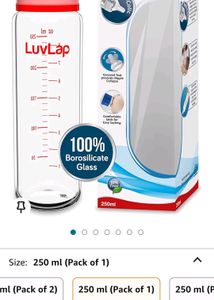 Luvlap essentials Slim neck Glass feeding Bottle