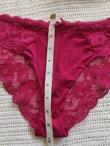 Women's Lace Trim Thong Panty