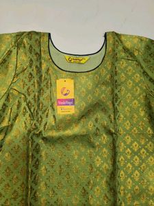 Green Brocade Kurta with Pants