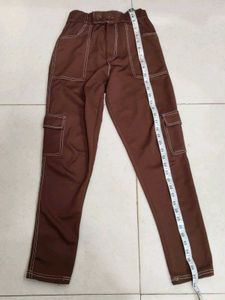 Stylish Printed Shirt &amp; Brown Cargo Pants Set