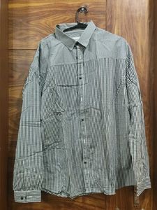 Men's Patchwork Checkered Long Sleeve Shirt
