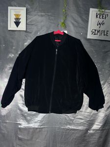 Stylish Black Bomber Jacket
