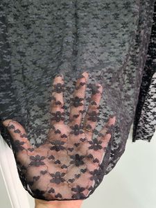 Sheer Black Lace Top