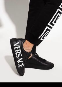 Versace Black Logo Sneakers