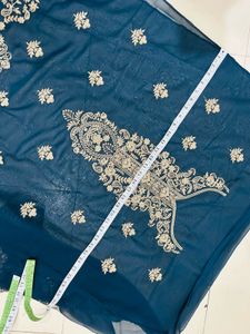 Elegant Teal Embroidered Salwar Suit