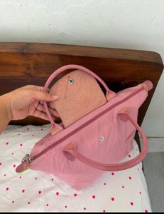 Pink Longchamp Le Pliage Bag(₹4500)