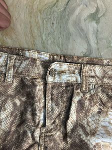 snake pattern skirt