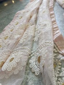 Elegant Embroidered Net Dupatta