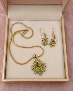 Gold-tone Necklace and Earring Set
