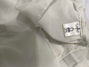 Sheer White Mock Neck Top