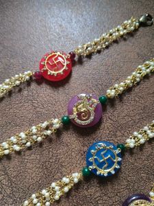 Ethnic Beaded Charm Bracelets/Rakhi