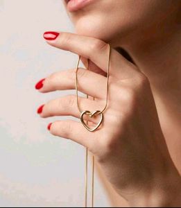 Anti tarnish Gold Heart Necklace combo