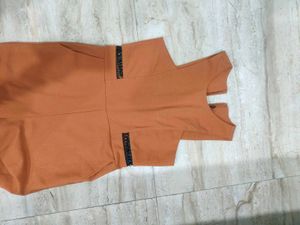 Chic Orange /browish/Tan colour Jumpsuit