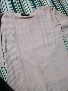 Elegant Women's Pink Tunic Top