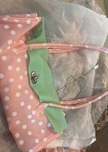Firkin Polka Dot &amp; Mint Handbag