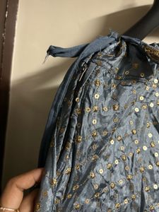 Sparkling Grey Ethnic Skirt