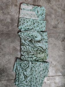 Light Green Printed Kurta Set