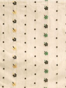 Elegant Cream Saree with Black &amp; Green Border