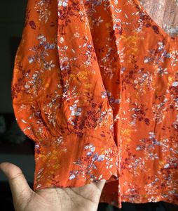 Floral V-Neck Top