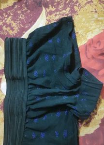 Comfortable Black Printed Panty