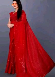 New🔥 Georgette Hevy &amp; Fency Sequence Work Saree