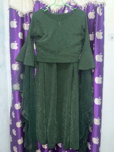 Stunning Emerald Green Lehenga Set