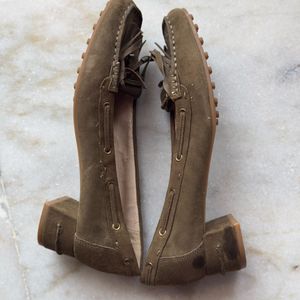 Nine West Brown Suede Loafers