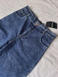 SHEIN BRAND SALE🎊 Blue Straight Denim Jeans