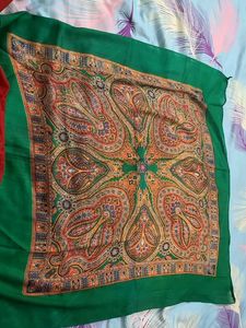 Vibrant Paisley Print Scarf/Dupatta