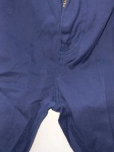 Derby Navy Blue Semi Formal Men's Trousers