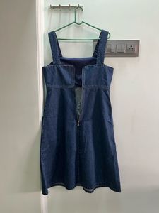 Denim Pinafore Dress