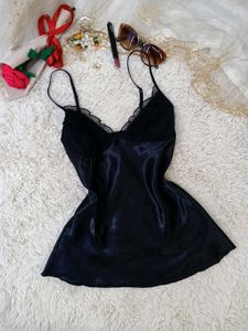 Satin Lace Night Slip