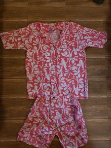 Pink Floral Pyjama Set