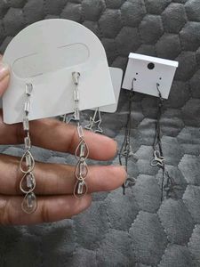 Set of 3 Pairs Dangle Earrings