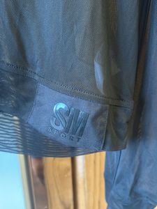 Steve Madden Sheer Mesh Long Sleeve Top
